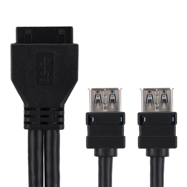 USB3.0 19/20PIN stationär frontmoderkort Panelmonterad kabel med fasta fötter (0,3 m)