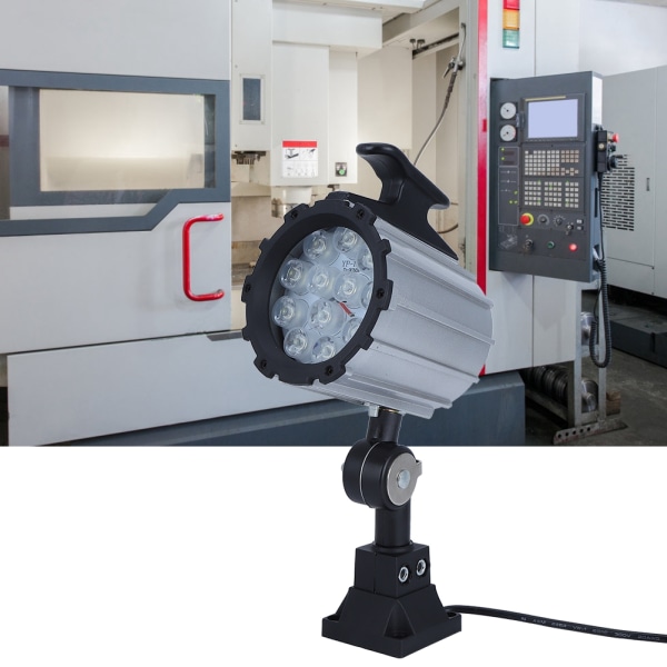 12W 24V vattentät CNC-maskin 12LED arbetsljuslampor Kortarmsbelysning för industriverktyg