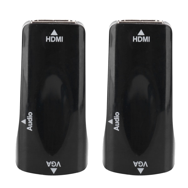 2st 1080P videoomvandlare HDMI hona till VGA hona med 3,5 mm ljudutgångskabel för bärbar mobiltelefon