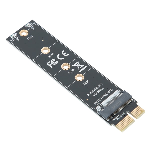 PCIE till M.2 hårddisk Disk NVME Adapter Extension Riser Card Converter med kylfläns