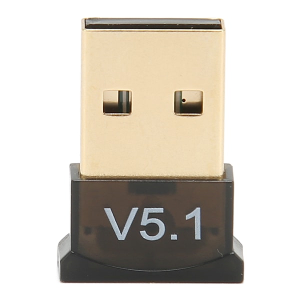 USB BT Adapter ABS Black V5.1 Version Drive Gratis bred täckning Bärbar trådlös BT 5.1 Adapter för hemföretag