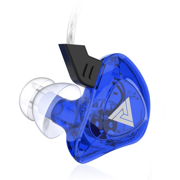 Trådbundna sport hörlurar brusisolering Volymkontroll Stark bas med mikrofon över örat hörlurar för sport AK5-Blue