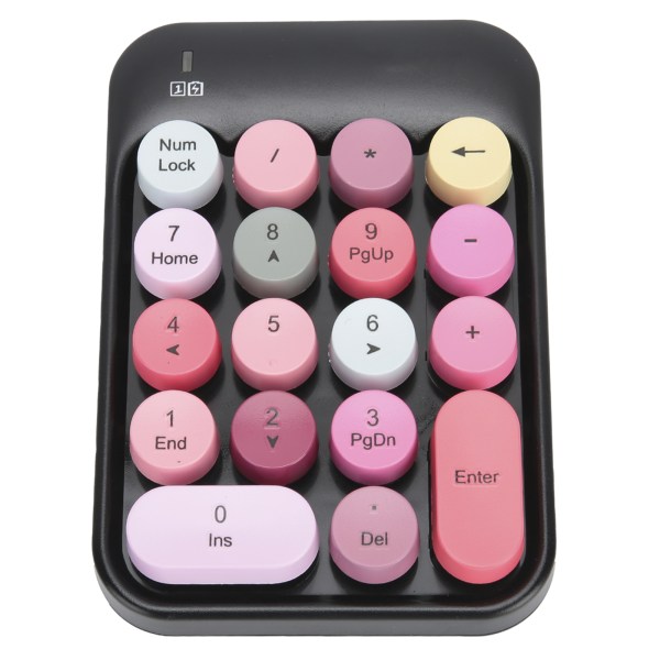 AJAZZ trådlöst numeriskt tangentbord Choklad Keycap för spelriktningsväxling AK18 2,4GBsvart