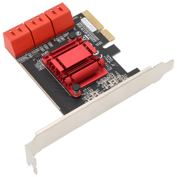 PCIE till SATA3.0 expansionskort Plug and Play PCIE till 6-portars SATA3.0 Controller expansionskort