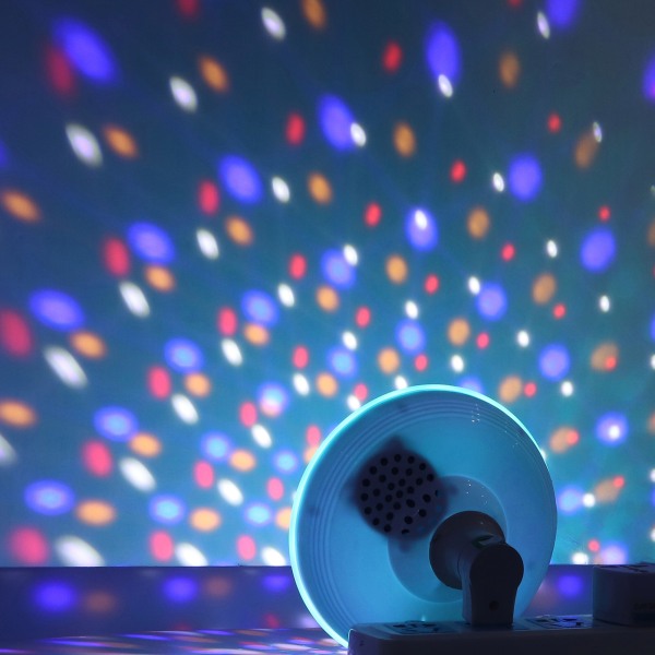 Bulb Högtalare Trådlös flerfärgad fjärrkontroll RGB-musiklampa för källargarage