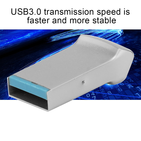 USB 3.0 till Type-C-adapter Bärbar laddarekonverterare för Smartphone Tablet-hårddisk (silver)