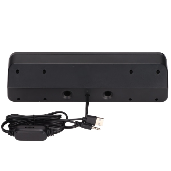 Trådbunden högtalare HiFi Stereo Subwoofer USB -driven 3,5 mm-kontakt Bärbar skrivbordslång högtalare för TV-dator