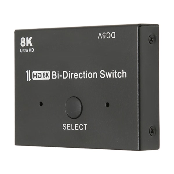 HD Multimedia Interface Riktningsswitch 8K Vid 60Hz 4K Vid 120Hz 1 in 2 Out Bi-Direction Splitter för PC TV