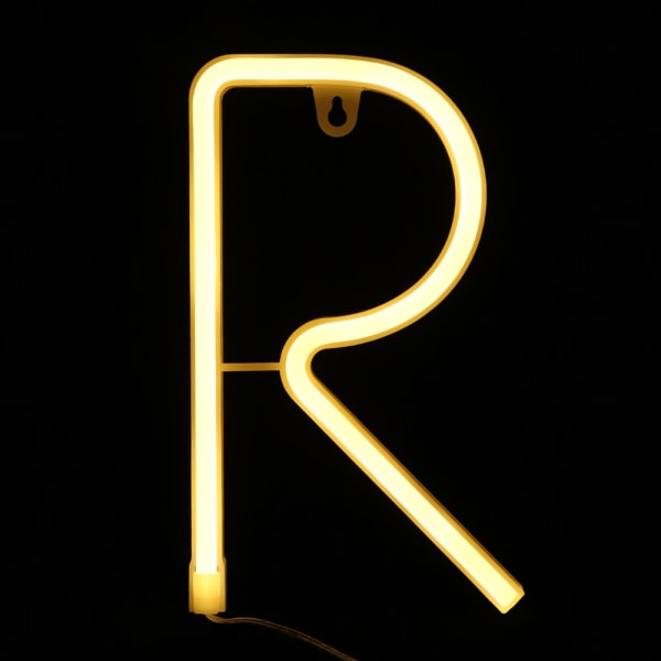 Dekorativt neonljus Bokstavsform LED-lampa dekoration för bröllopsfesten (R)