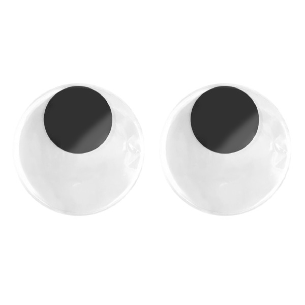 2st Googly Eyes Wiggle Eye Resin Självhäftande hantverkstillbehör Heminredning för kylskåp 8cm / 3,15in Svart Vit