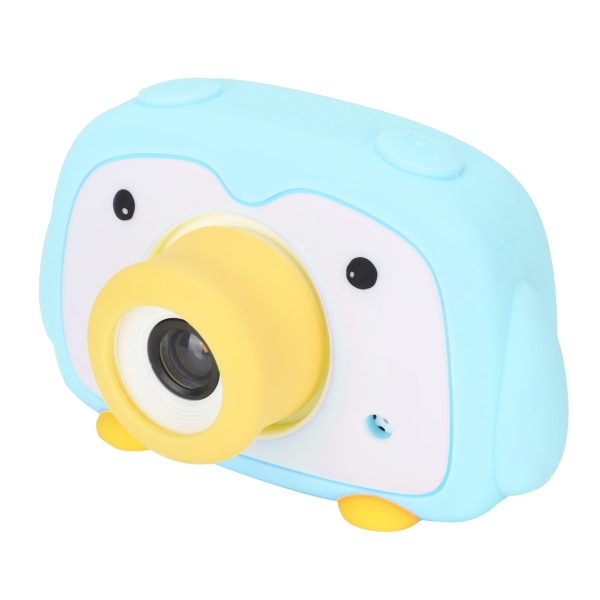 20 MP digitalkamera för barn 2,0 tums färgskärm Pingvinform videoinspelningskamera Blå