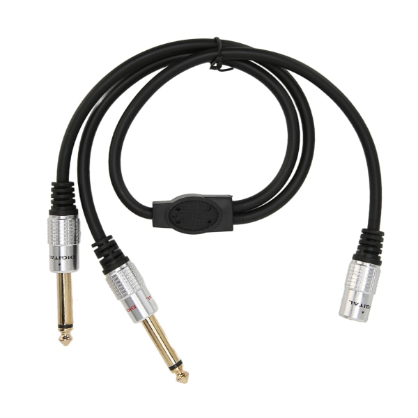1/8 tum till 1/4 Stereo Splitter Y-kabel Guldpläterad 3,5 mm Dual Channel Hona till Dual 6,35 mm Mono Hane-kabel 19,7 tum