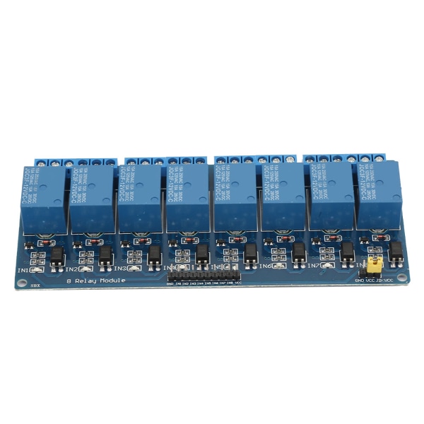 8-kanals relämodul med optokopplarisolering Blue Board PLC-relämodul för styrning (12V)