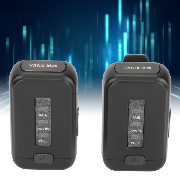 Trådlöst öronövervakningssystem 2.4G fördröjningsfria stereohörlurar Övervakningssändarmottagare för livestreamande scenband