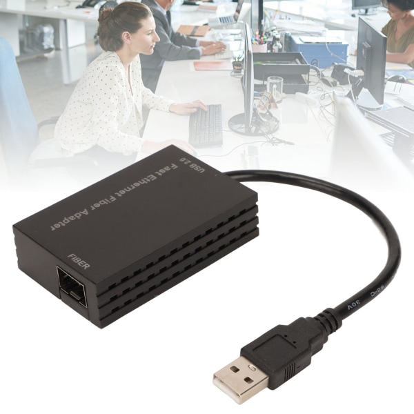 100M Ethernet-serveradapter Höghastighets power USB2.0-port Enkel optisk port SFP-adapter för stationära datorer