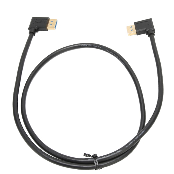 Displayport-kabel 1.4 32.4Gbps 90 graders rät vinkel DP hane till DP hane kabelstöd 8K 60Hz 4K 144Hz 2K 165Hz