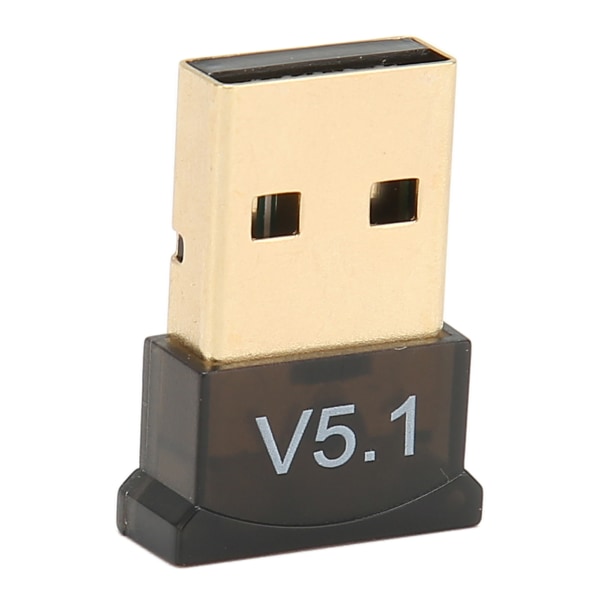 USB BT Adapter ABS Black V5.1 Version Drive Gratis bred täckning Bärbar trådlös BT 5.1 Adapter för hemföretag