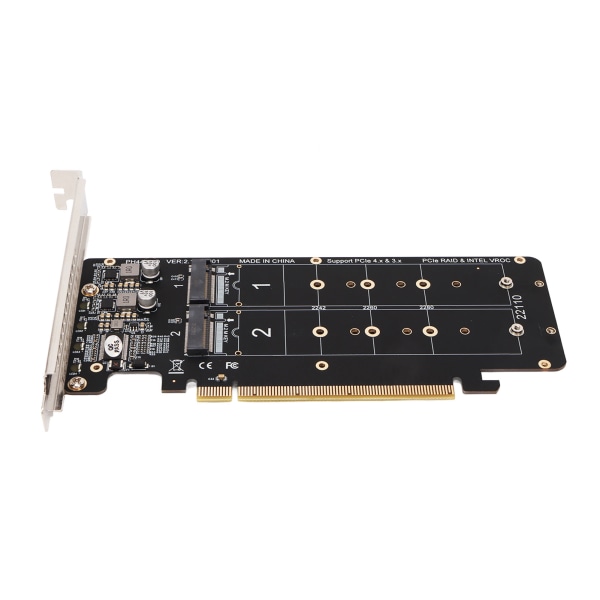 PCIE X16 till M.2 M KEY expansionskort NVMEx4 SSD 2U Server RAID Array expansionskort med LED-indikator