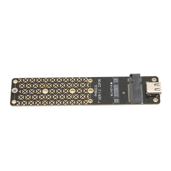 M.2 till USB adapter NGFF M.2 Bkey SATA-hårddisk SSD till USB3.2 Typ C 10G Adapterkortstöd 2230 2242 2260 2280 SSD-storlek