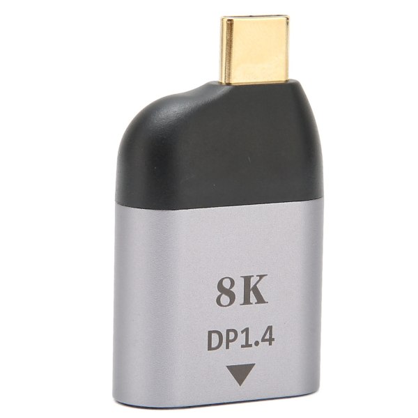 USB C till DisplayPort-adapter 8Kat60HZ USB C till DP1.4 hane till hona-omvandlare för USB C-videoutgångsenheter
