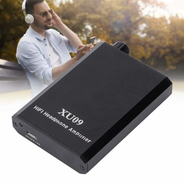 XU09 Hörlursförstärkare 3,5 mm Portabel High Fidelity Headset AMP med inbyggt batteri för hörlurar