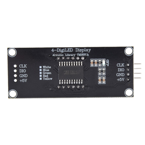 LED Display Tube Module 4-siffrig 7-segment Passar för Arduino Use Library TM1637.hRed