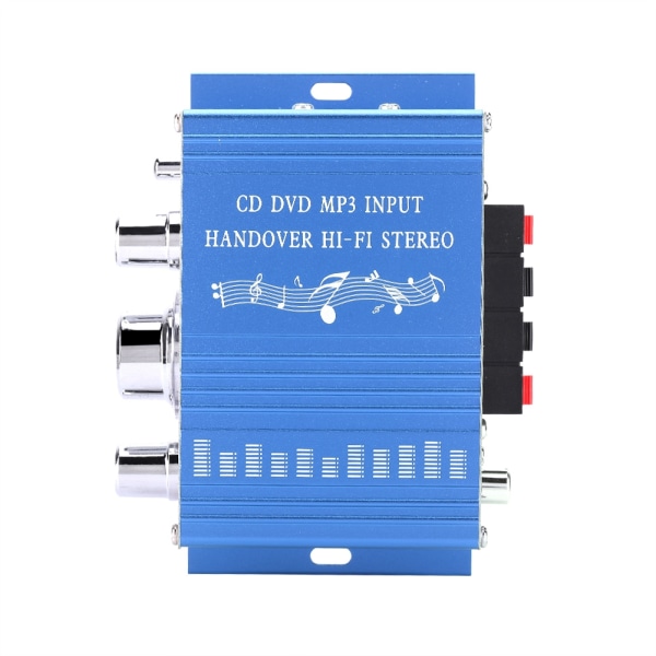 Mini Digital bilförstärkare Hifi Audio Musik CD DVD MP3 FM-spelare (blå)