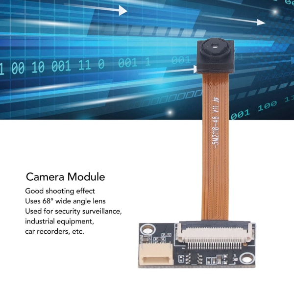 5MP kameramodul Svart Automatisk fokusering Simulerade färger 68° vidvinkelobjektiv för industriell utrustning