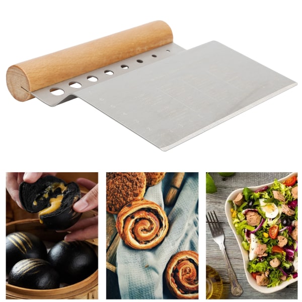 degskrapa multifunktionellt köksredskap bakverktyg med handtag för deg och pizza
