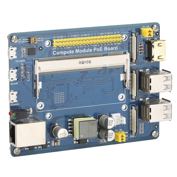 Expansion Board CM3/3Lite 3/3 för Raspberry Pi Multi&#8209;gränssnitt med POE (Expansion Board)