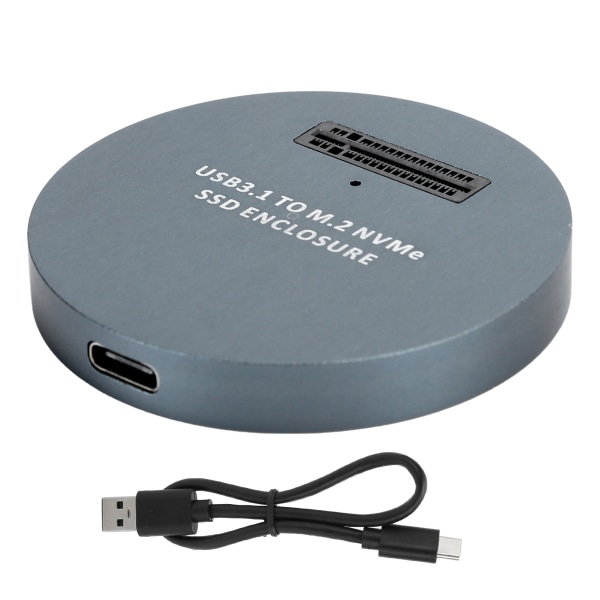 Hårddiskhölje Adapterkabel NVME till USB3.1 External Gen2 Reader SSD ConverterGray