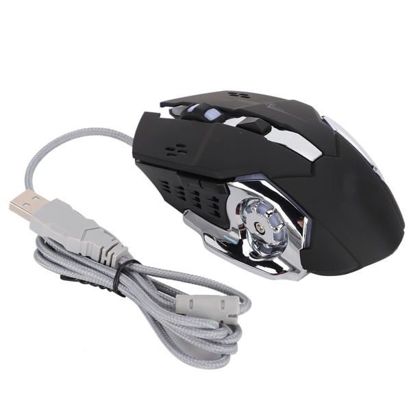 Mechanical Wire Game Mouse Mute USB Black 4-Way Roller Stationär datortillbehör