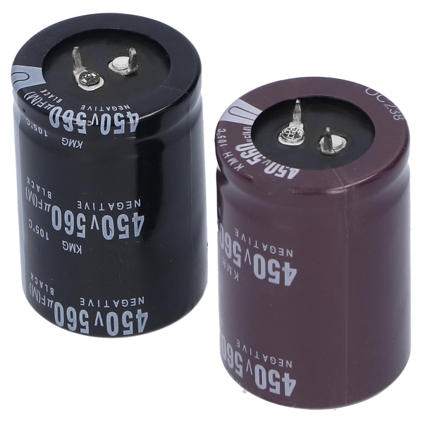 2st aluminium elektrolytisk kondensator 450V 560μF 105 ℃ för ljudutrustning LED energibesparande lampor