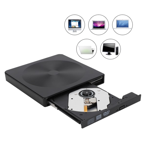 USB 3.0 extern DVD-inspelare optisk enhet för WIN98 / ME / 2000 / XP / VISATA / WIN7 / WIN8 / MAC OS8.6