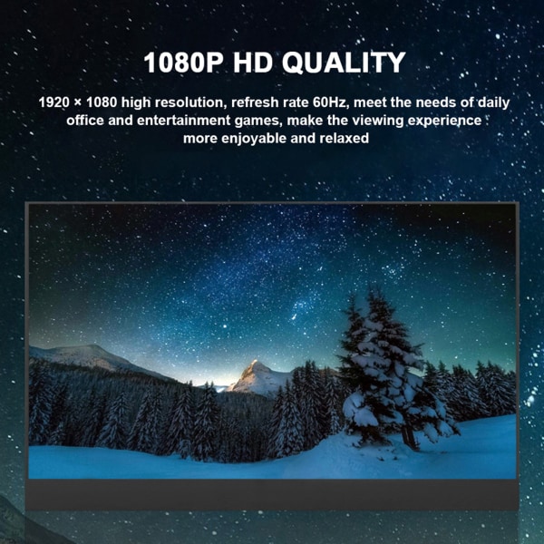 17,3 tum bärbar datorskärm IPS delad skärm 1080P högupplöst stöd för HDMI/PS3/för XBOX/PS4