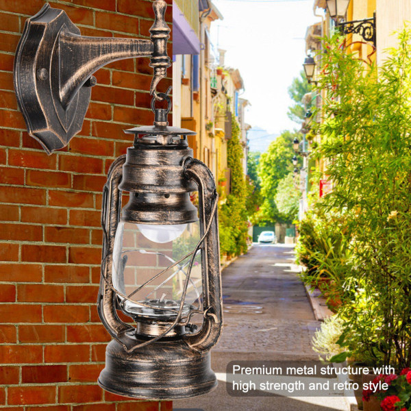 111-240V retrostil lampett ljus antik järn vägglampa armatur för café bar hall gul brons