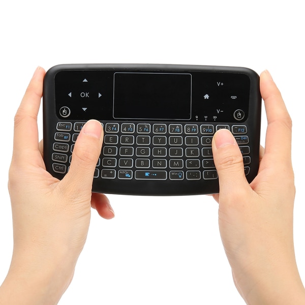 A36 Smart trådlöst tangentbord Bakgrundsbelyst uppladdningsbar handhållen luftmus med pekplatta