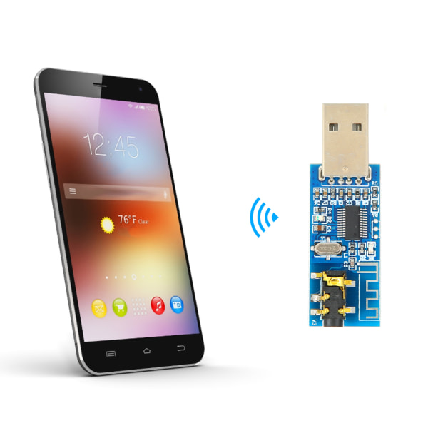 USB trådlös Bluetooth ljudmodulkort för Android/IOS mobiltelefondator