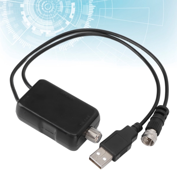 TV-signalförstärkare 50 till 100 Miles 20DB USB power Digital TV-skyltförstärkare för HDTV-antenn LAN-1102