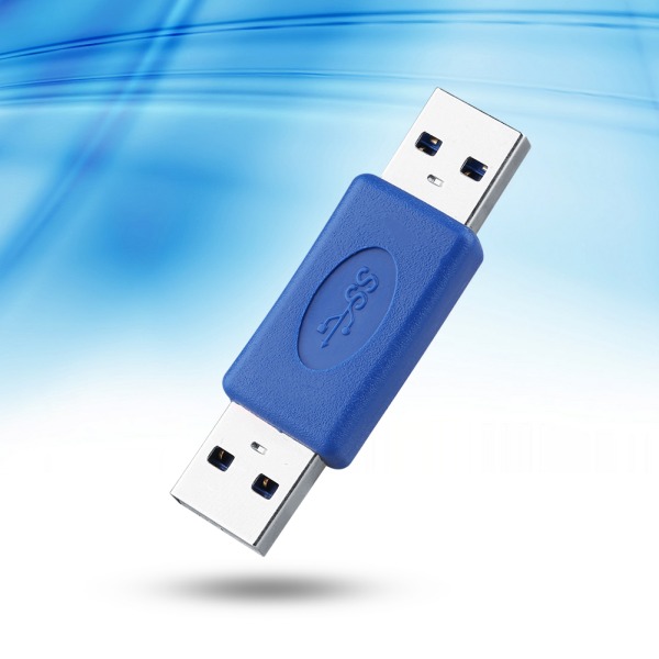 USB 3.0 Typ A hane till typ A hane MM kopplingsadapter Gender Changer Connector Pro Ny