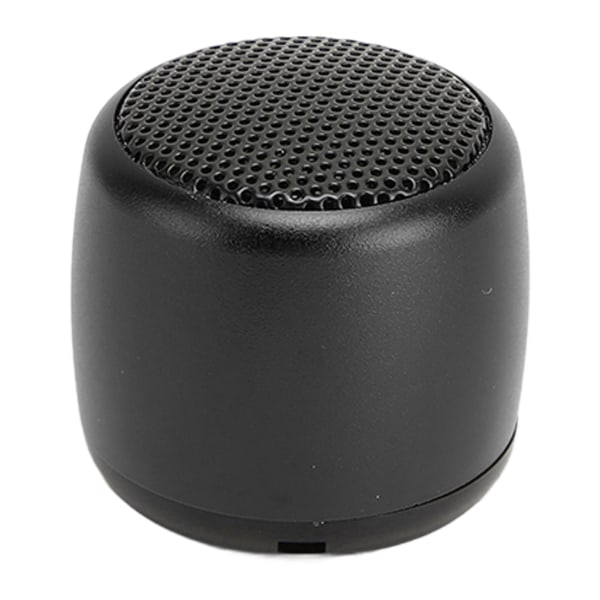 Mini Bluetooth -högtalare Tung Subwoofer USB Uppladdningsbar metall Bärbar trådlös högtalare för telefon Tablet PC Svart