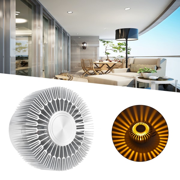 Taklampa 3W LED solformat tak astigmatism Ljusstång Korridor Verandadekoration TakljusEkonomi Gult ljus