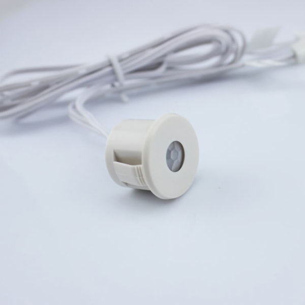 Människokroppens sensoriska omkopplare Passiv induktion Quick Plug Sensing Switch 120° konvinkel 3‑12VDC Vit