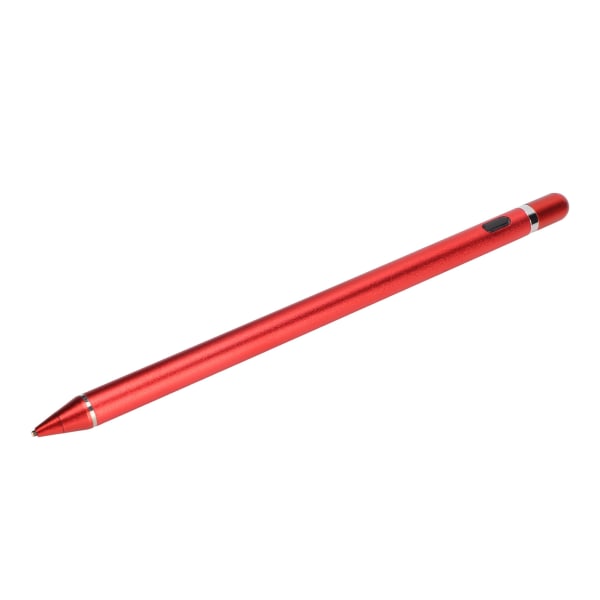 Active Capacitive Stylus USB Laddning Kopparspets Pekskärmspenna för mobiltelefon och surfplatta Röd
