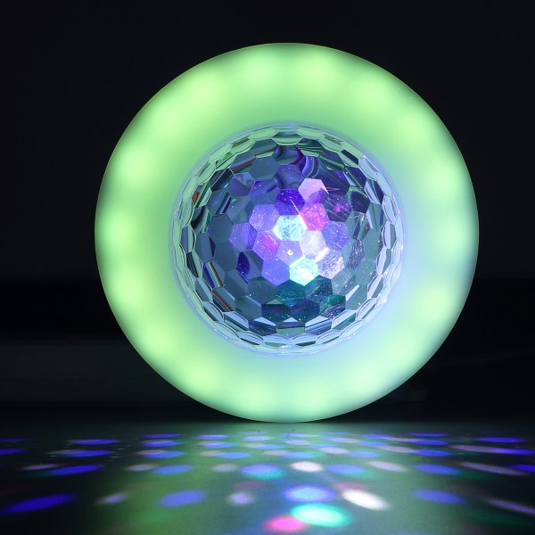 Bulb Högtalare Trådlös flerfärgad fjärrkontroll RGB-musiklampa för källargarage