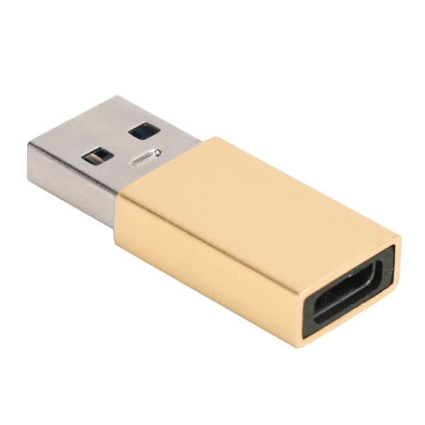 TypeC Adapter Converter hona till USB3.0 hane USB snabbladdning datortillbehör (lyx guldfärg)