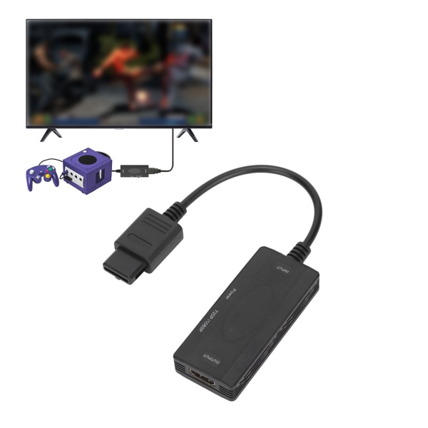 N64 till HD Multimedia Interface Converter HD 1080P Adapter kompatibel för Game Cube för SNES