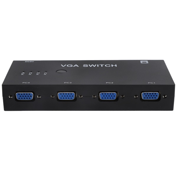 VGA Switcher 4 In 1 Out VGA Splitter Switch Box Video Converter för VGA/XVGA/SVGA/UXGA