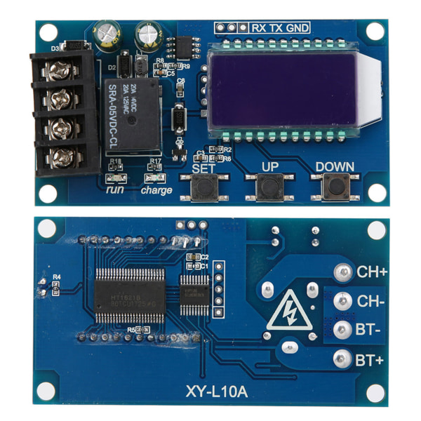 XY-L10A litiumbatteriladdningskontroller skyddskortmodul LCD-skärm 6-60VXY-L10A