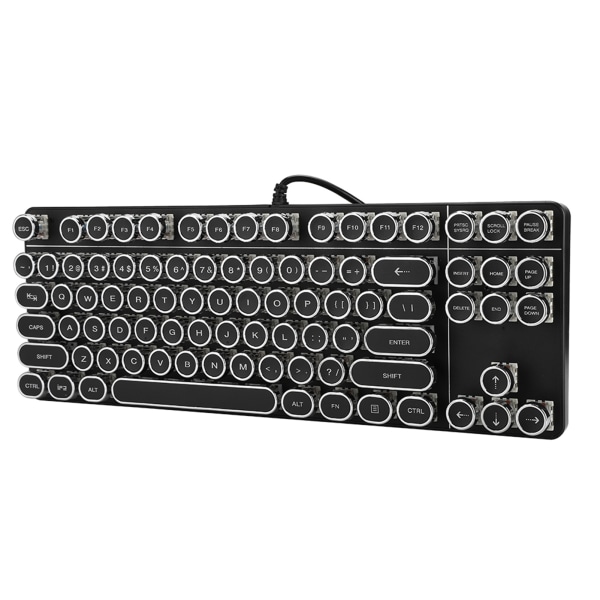 Punk Mechanical Keyboard 917 med vintage rund cap för PUBG Internetcaféer datortillbehör
